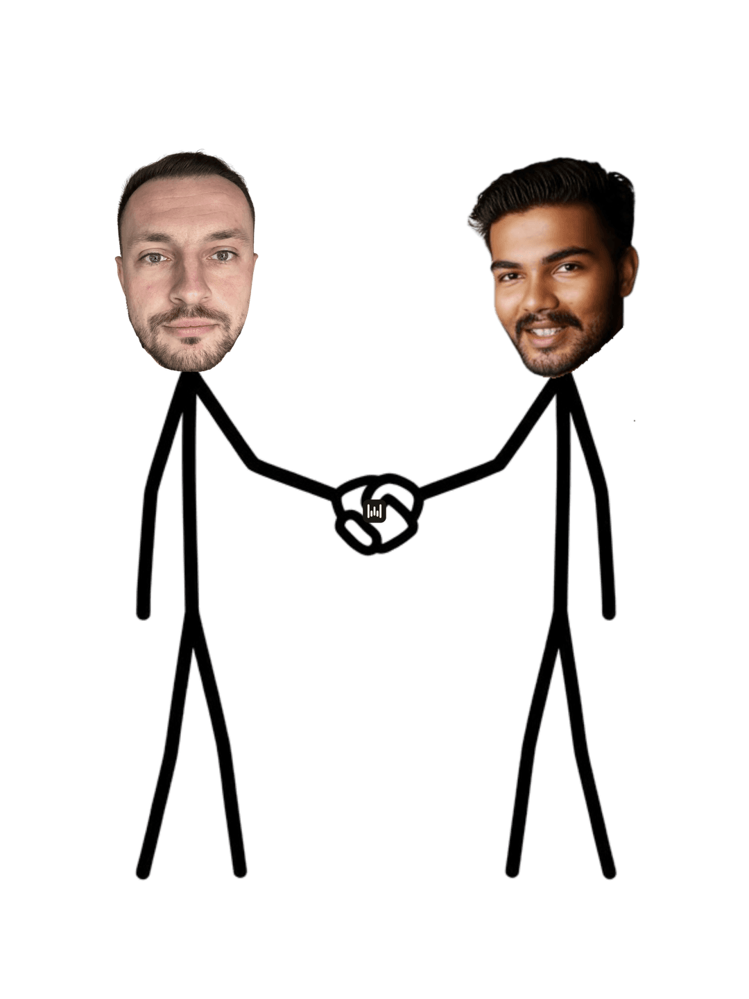 Tanay and Matt shaking hands